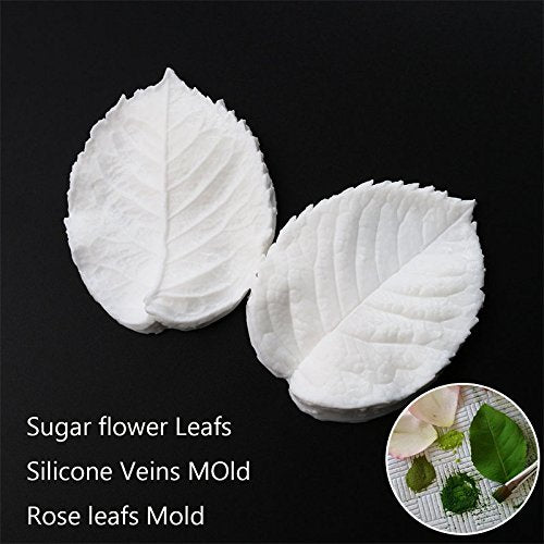 Leaf Petal Veiner Gum Paste Mold Sugar Craft Tools Rose Flower Leaf Vein Double Veiners Mold