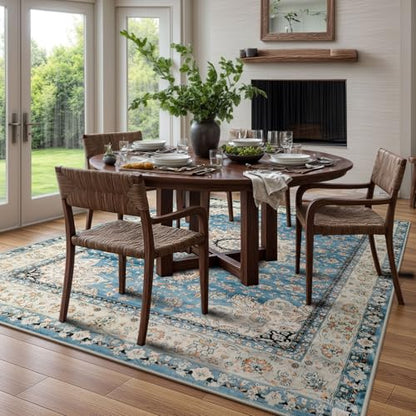 Felice Oriental Floral Medallion Area Rug