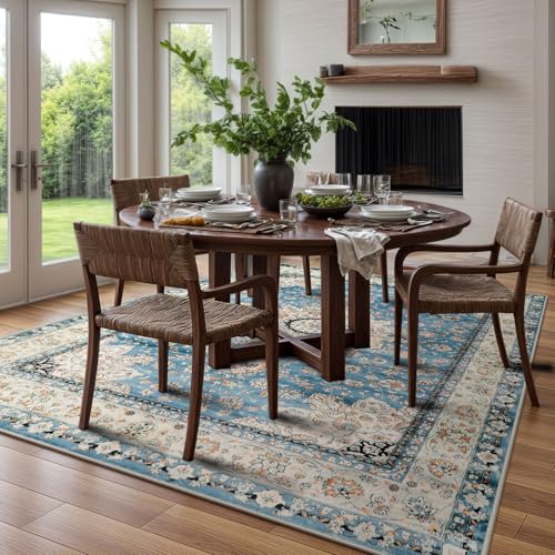 Felice Oriental Floral Medallion Area Rug
