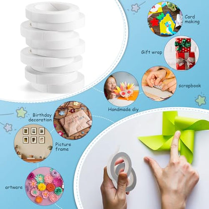 9 Rolls Double Sided Tape for Crafts (9 Count)