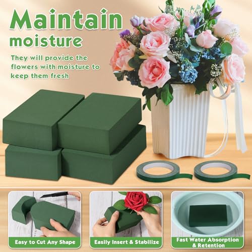 10 Pcs Small Floral Foam Blocks 5.5” x 3.1” x 1.7”