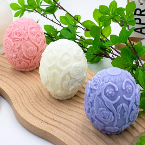 Easter Egg Mold Silicone Candle Resin Wax Mold for Candles Making Molds Silicone Shapes Soy Wax Moldes para Velas De Silicona para Velas