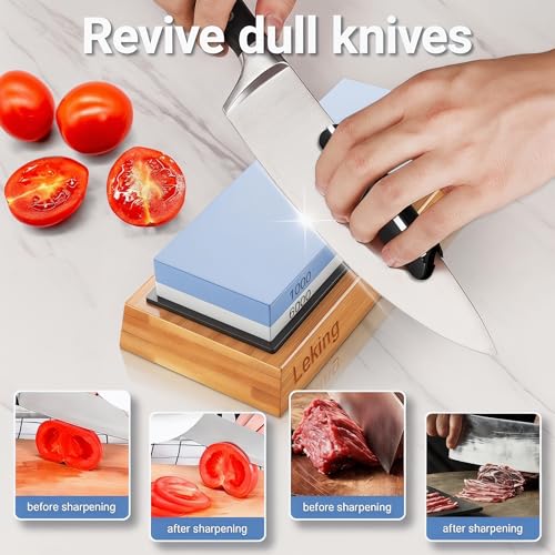 Professional Knife Sharpener & Sharpening Stone Set