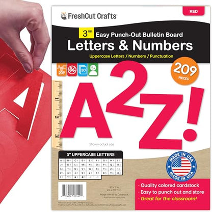 3 Inch Bulletin Board Letters & Numbers (209 Count)