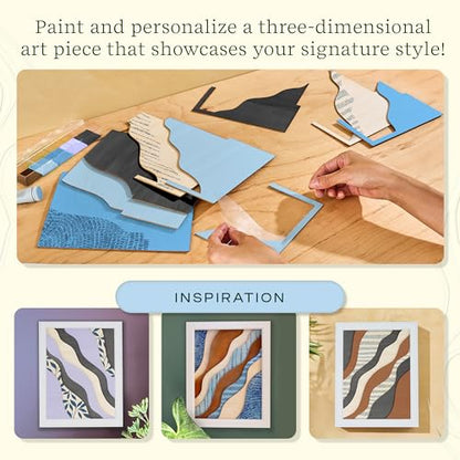 FlowCrafts Layered Wooden Wall Art