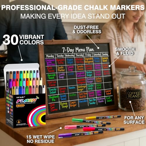 Liquid Chalk Markers for Blackboard (8 Count)