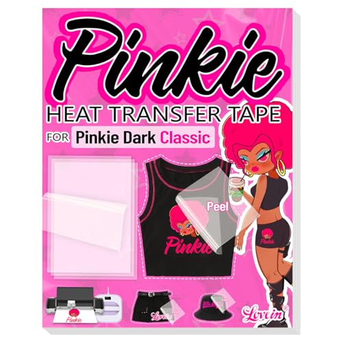 Pinkie Heat Transfer Tape for Inkjet Dark Transfer Paper for T Shirts (10 Count)
