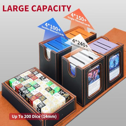 Commander Deck Box For Mtg Fits 400+ Double