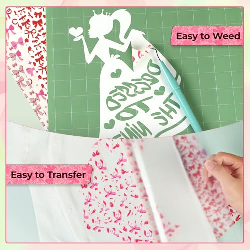 Pink Bow Heat Transfer Vinyl (11 Count)
