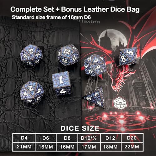 Metal DND Dice Set (7 Count)