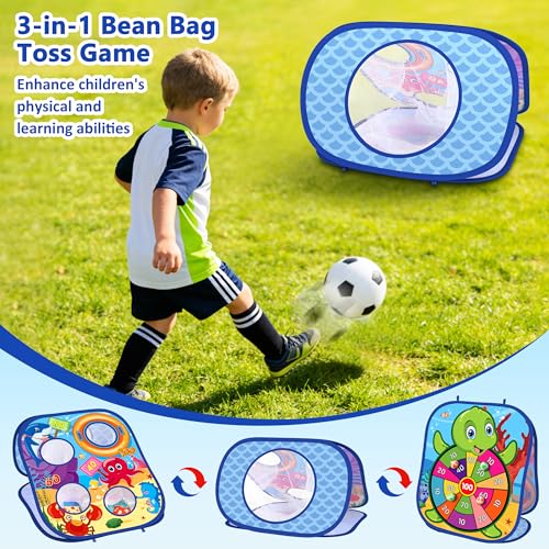 Ocean Bean Bag Toss Game Toy Outdoor Toss Game (24 Count)