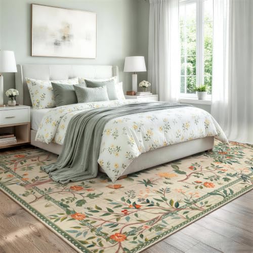 Washable 8x10 Rugs for Living Room (80 Sq Ft)