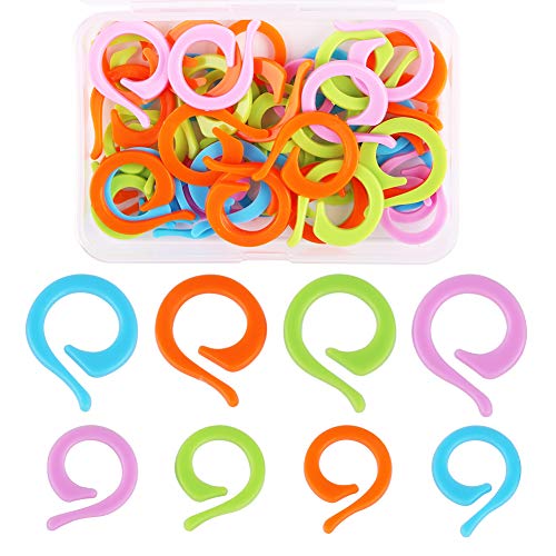 50 PCS Stitch Markers for Crocheting Crochet Stitch Markers