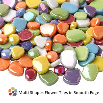 Flower Mosaic Tiles for Crafts Bulk