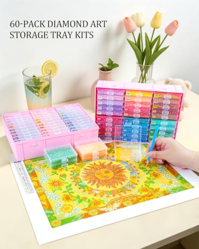 Diamond Art Trays with Lids (2 Count)