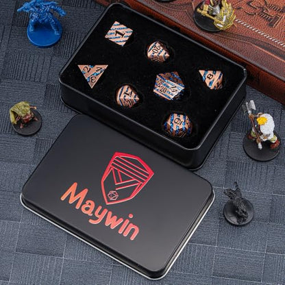 Inlay Metal DND Dice Set (7 Count)