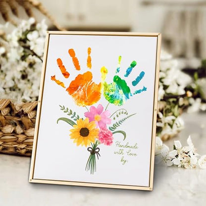 Flowers Bouquet Mother’s Day Handprint Art DIY Kit