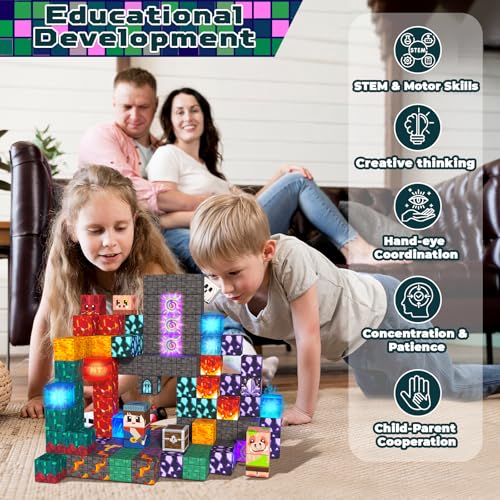 Light up Magnetic Blocks (150 Count)