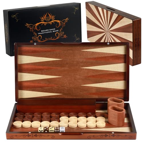 Handcrafted Wooden Backgammon Set