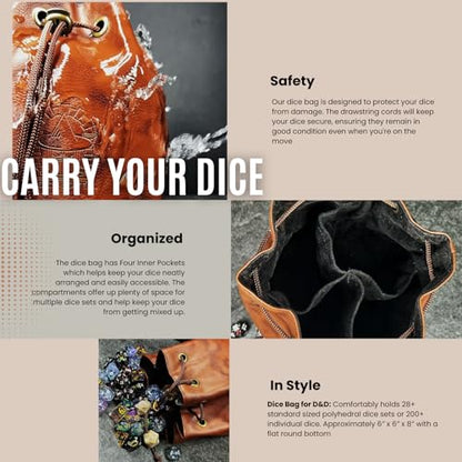Large DND Dice Bag