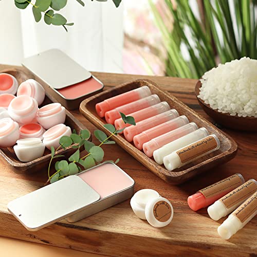 CraftZee 𝗣𝗥𝗘𝗠𝗜𝗨𝗠 Lip Balm Making Kit. DIY Lip Gloss Pack