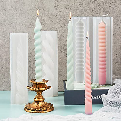 8 Piece Spiral Candle Molds