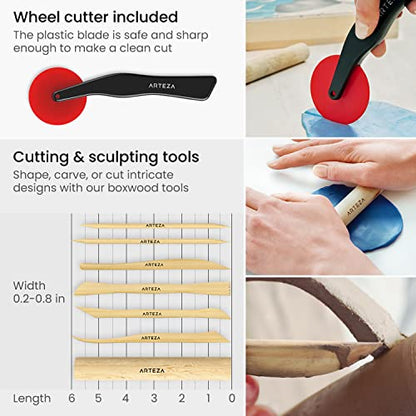 Pottery and Sculpting Tools (22 Count)