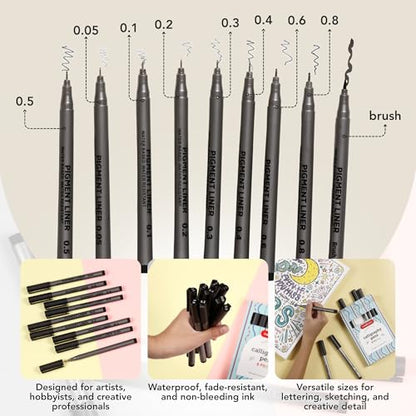 Calligraphy Brush Pens (9 Count)