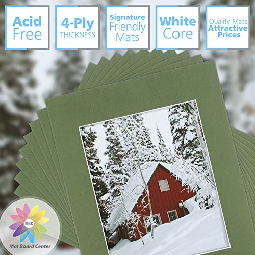 Mat Board Center 10 Pack 11x14 Photo Mats for 8x10 Picture (10 Count)