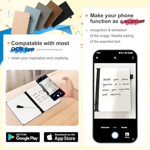 Portable Dry Erase Whiteboard Notebook