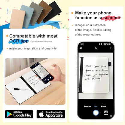 Portable Dry Erase Whiteboard Notebook
