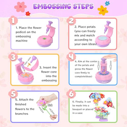 300+PCS Fabric Flower Bouquets Toys