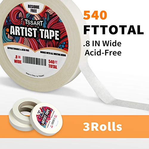 3 Pack White Artist Tape (3 Count)