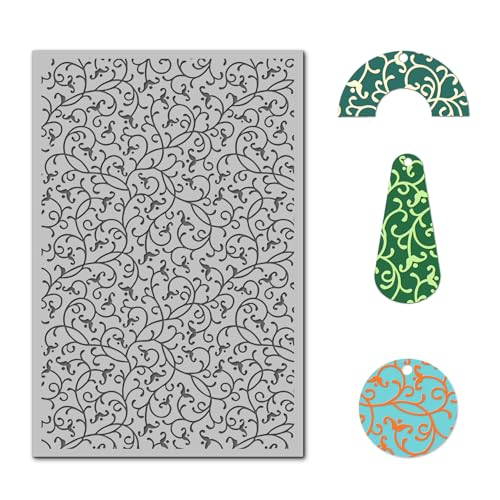 Swirls Polymer Clay Texture Mat for Earrings Jewelry Making