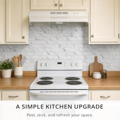 100 Pieces Peel and Stick Backsplash for Kitchen (12.5 Sq Ft)