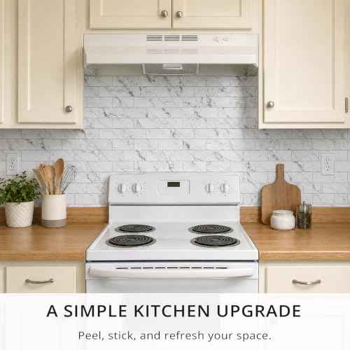 100 Pieces Peel and Stick Backsplash for Kitchen (12.5 Sq Ft)