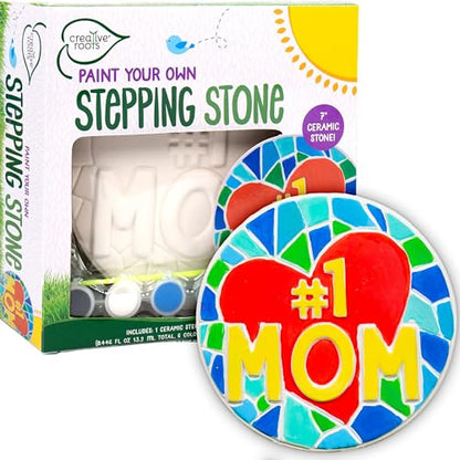 Paint Your Own #1 MOM Stepping Stone