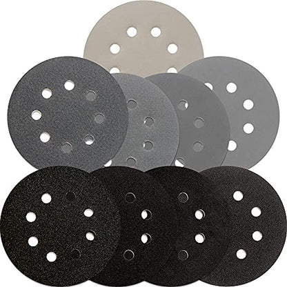 5 inch Wet Dry Sanding Discs Hook & Loop 54 pcs