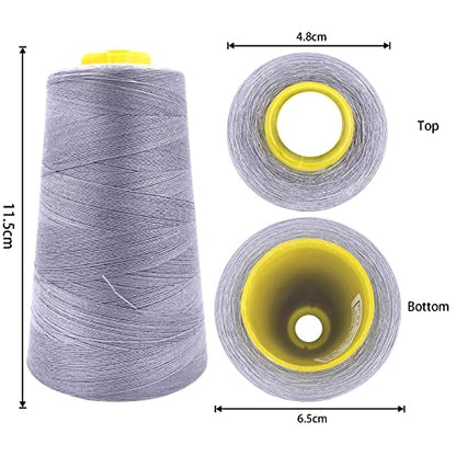 4 Cones of 3000 Yards Each Spool Thread for All Purpose (36000 Foot)
