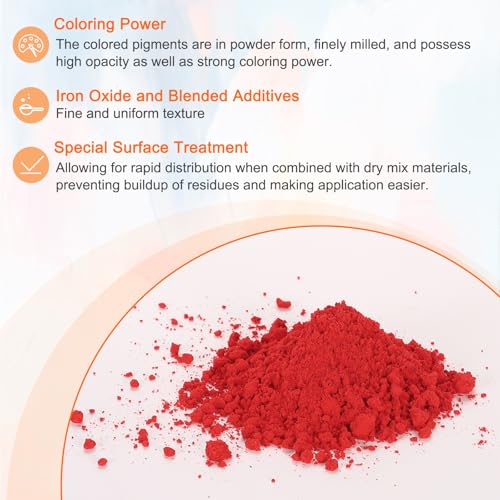 Iron Oxide Powder Concrete Pigment 325 Mesh 3.5oz (28.2 Ounce)
