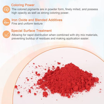 Iron Oxide Powder Concrete Pigment 325 Mesh 3.5oz (28.2 Ounce)