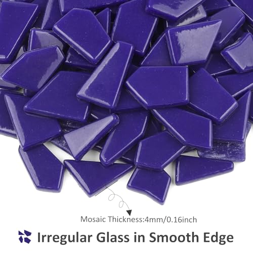 Blue Mosaic Tiles for Crafts Bulk (7.05 Ounce)