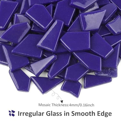 Blue Mosaic Tiles for Crafts Bulk (7.05 Ounce)