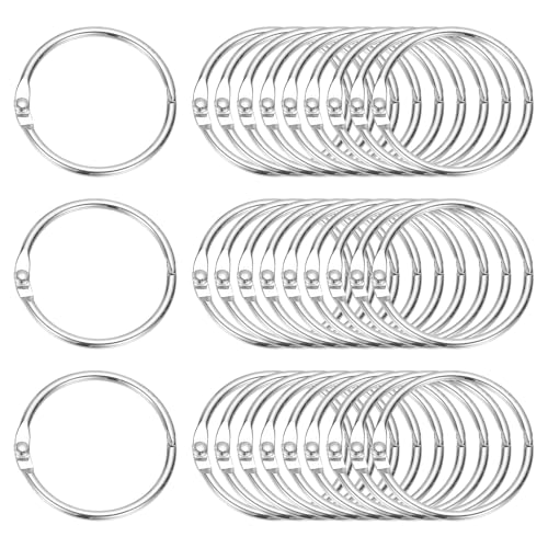 1.4" x 1.6" Loose Leaf Binder Rings (30 Count)