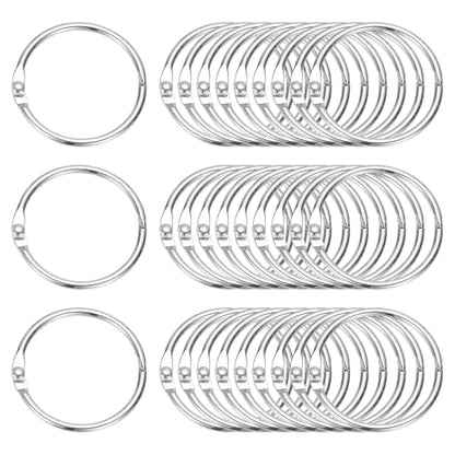 1.4" x 1.6" Loose Leaf Binder Rings (30 Count)