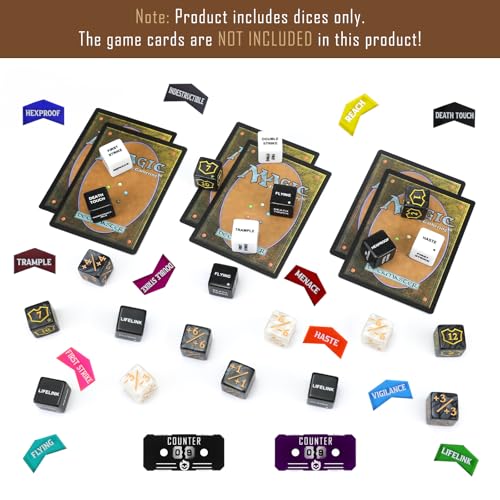122PCS MTG Keyword Tokens & Dice & Life Counter Set for MTG Accessories