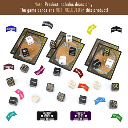 122PCS MTG Keyword Tokens & Dice & Life Counter Set for MTG Accessories