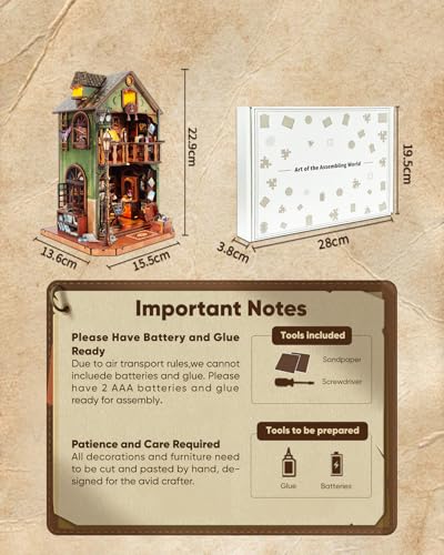 DIY Miniature House Kit Book Nook Kit for Adults to Build Mini Magic House