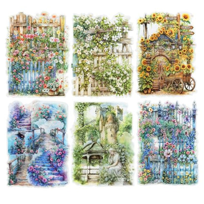 90Pcs Manor Fence PET Stickers (90 Count)