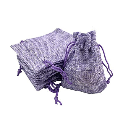 Pack of 25 Burlap Gift Bags with Drawstring Linen Jewelry Pouches Wedding Hessian Jute Bags for Birthday Jewelry and Treat Pouches Party Wedding Favors Gift Art and DIY Craft (25 Count)